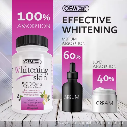 OEM Glutathione Capsules for Skin Whitening and Anti-Aging